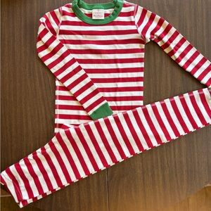 Hanna Andersson Red and White Pajama Set Classic Stripes